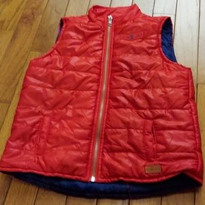 7 seven for all mankind red puffer vest